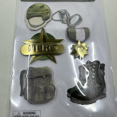 U.S MARINES Marine Corps Military Service Hero Uniform Tags Paper Studio Sticker
