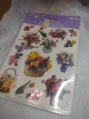 American Greetings Forget Me Not Scented Stickers 2 Sheets Vintage Stickers