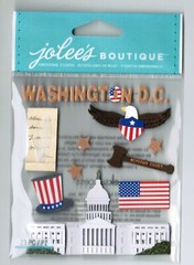 WASHINGTON DC Capitol USA Jolee’s Boutique Dimensional STICKERS Travel State