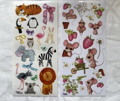 Violette Stickers 2 Sheets Cute Animals