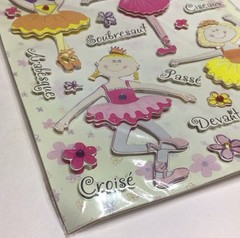 Paper Studio La Petites Ballet Ballerina 3D 3 D Stickers Set Of 2 Packs Sealed