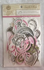 ANNA GRIFFIN «CAMILLA COLLECTION» Embellish & Tags Lot/2 Sets 49 Pcs New (PA30)