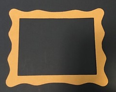 Jelly Frame die cut card stock embellishments 6 pcs 4-3/4” x 3-3/4” choose color