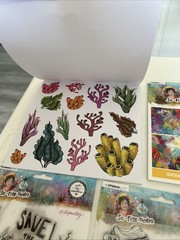 Art by Marlene SO-FISH-TICATED Studio Light paper Elements Arty Pad 3 Stamp Sets