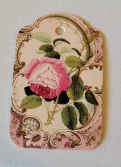 Lot of 12 Floral Gift Tags, Journal, Scrapbooking, Card Making Tags