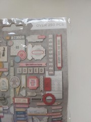 My Mind’s Eye All Things: LOST and FOUND Die cuts over 250 pieces scrapbooking