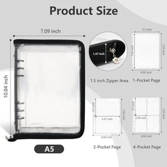 Sticker Storage Organizer Binder A5 Sticker Book Collecting Album Reusable St…