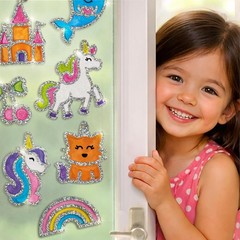 Imagimake DIY Unicorn Jelly Stickers | Art & Craft Kit for Kids Age 3+ | 25+