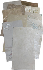 Vtge Textured Wallpaper Samples from Sample Book (10 Pieces) Set 15