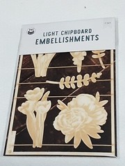 P13 Light Chipboard Embellishments Bundle 11 asst 4×6″ frame w/engraved pieces