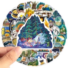 100pcs National Park Stickers, Outdoor Camping Traveling,051 EFG