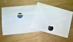 Silver Glitter Hologram Bling Stickers 1″ Round Envelope Seals Reseller Supplies