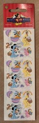 Vintage Sandylion Sticker Sheet Disney Mickey Mouse Pluto Goofy Easter Bunny