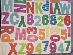 Me and My Big Ideas MAMBI Sticks 3.25in Alphabet Numbers Stickers USED 90 left