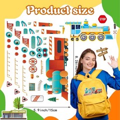 High-Quality Train Stickers Sheets for Kids – DIY Creativity & Party Supplies