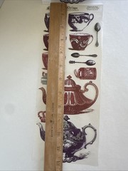 Teapot Sticker ROLL NRN Designs Scrapbook Stickers Tea Time, Teapots, Spoons