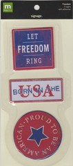 K & COMPANY-JOLEES-MM » USA » FLAGS🇱🇷STARS⭐STICKER LOT- BONUS-1 JOLEES STARS