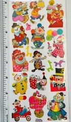 Violette Stickers Clown Party Greetings Crafts Planner Supply Scrapbook Circus