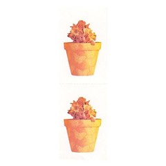 Michel & Company Retro Sticker Seal (Baby x Flower Pot)