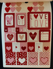 RECOLLECTIONS VALENTINE’S DAY STICKER BOOK 341 PC STICKERS 12 SHEETS ROMANCE