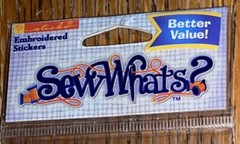 SEW WHATS Sticker Title EMBROIDERED ~ SPRING ~ Flower Beautiful 11″x3″ Scrapbook