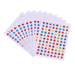 Color Star Stickers for Teacher Supplies in Household 10 Sheets