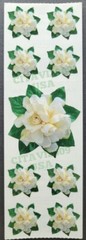 PAPER HOUSE STICKERS STICKY PIX- GARDENIA- VINTAGE FLOWER ACID AND LIGNIN FREE