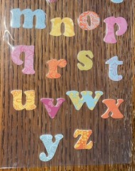 Studio18 Spring Blossom Alphabet Alphas Letters Scrapbook Stickers 26pcs Flowers