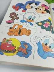 Vintage Lot of 3 Disney Babies Minnie Mickey Christmas Stickers Golden Books