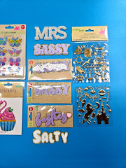 A BARGAIN LOT OF 20 MISC PACKS OF UNOPENED CRAFTING STICKERS