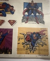 Pack of Vintage 1992 SUPERMAN Stickers SEALED 4 Sheets American Greeting