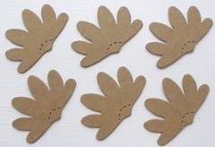 {9 Pc} *FLOWER & VINE FLOURiSH* Bare Chipboard Die Cuts