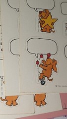 Vintage Hallmark Stickers Dogs Write Your Own Message Grade Or Score 1 Sheet
