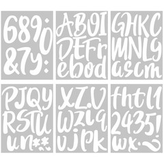 Waterproof Letter Decals Set for Classroom, 6 Inch