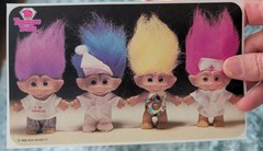 Vintage Stickers Treasure Trolls Ace Novelty 1992