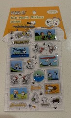 Peanuts Snoopy Soft Plastic Stickers