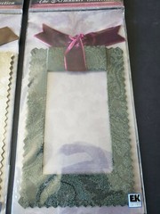 NIP Rebecca Sower Nostalgiques Roman Shade Fabric Frame Stickers Remnants Collec