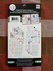 Used MAMBI Happy Planner 2018 Sticker Book Neon Lights Most Stickers Included
