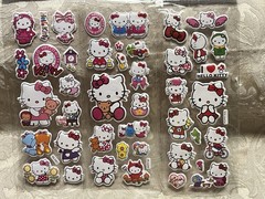 Retro Vintage Look Hello Kitty 3D Bubble Puffy Stickers 3 sets (#38)