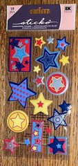 Sticko Puffy STARS Shapes Pattern Designs School Reward Card Scrapbook Stickers