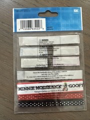 Disney~EK Success~Mickey Fabric Tags & Ribbon~Scrapbook Dimensional Stickers~New