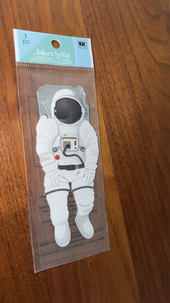 VERY RARE Jolees Mini SPACE SHUTTLE SHIPS Stars Moon Astronaut Travel Scrapbook