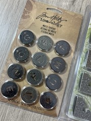 Tim Holtz Idea-ology Lot Of 3 Time Pieces-Corners-Muse tokens Art