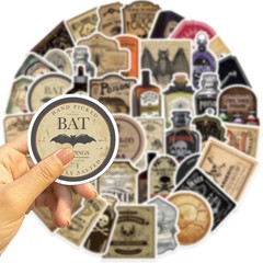 200 Waterproof Retro Gothic Potion Labels – Stylish Stickers for Personalization