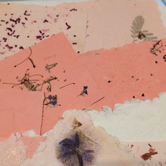 Lot Of Handmade Pressed Paper Art Junk Journaling Scrapbooking Cardstock Pages