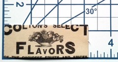 Colton’s Select Flavors Paper Sticker Decal Antique Label Vintage Fruit Ad Gift