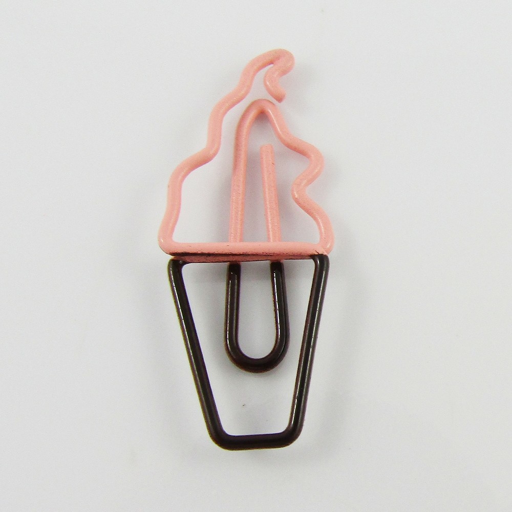 6pcs Ice Cream Novelty Paper Clip Photo Clip 14x33mm Journal Scrapbook