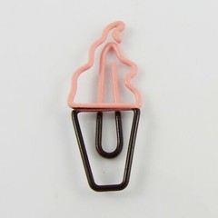 6pcs Ice Cream Novelty Paper Clip Photo Clip 14x33mm Journal Scrapbook