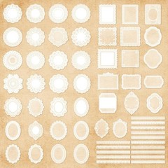 Beautiful 120 Pcs Lace Stickers – Perfect for Scrapbooks and DIY Styles