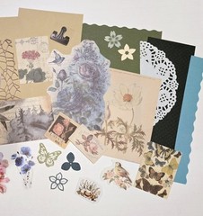 Scrapbook Pages Kit Ephemera Papers Images Stickers Frames Junk Journal Cards